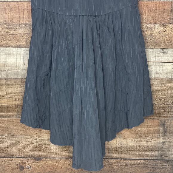 BCBGeneration Ruffle Bodice Maxi Dress Strapless Cocktail Gray Coral Size 2 - Picture 7 of 9